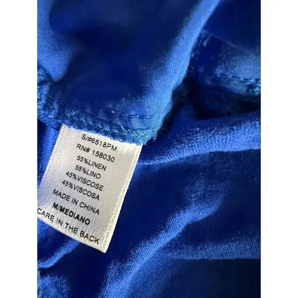 LOVE TREE Joggers Womens Medium Blue Pull On Tapered Leg Drawstring Pockets - Picture 4 of 5